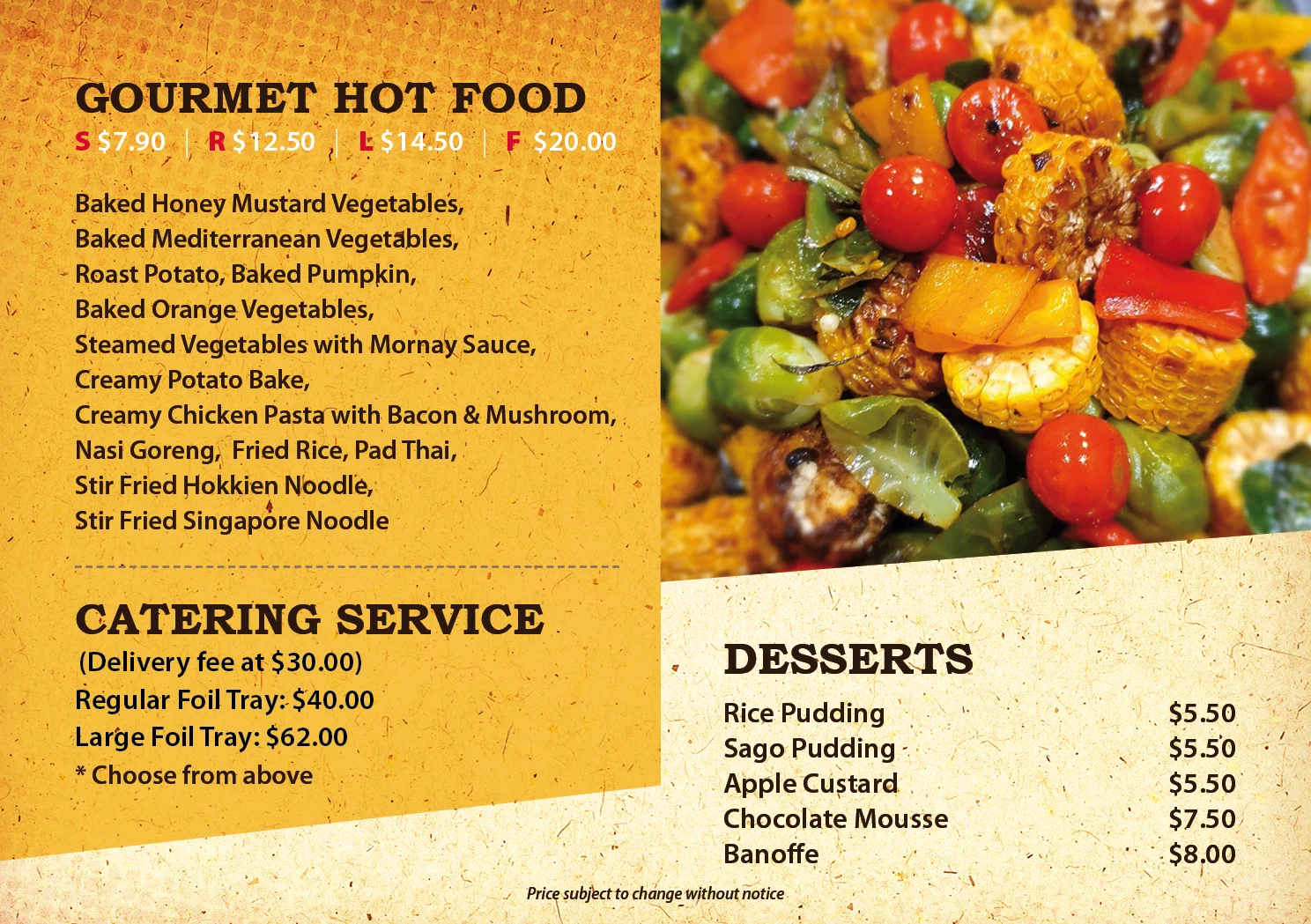 Phat Chicken menu | gourmet hot food and desserts